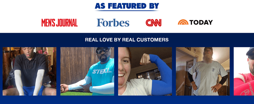 ARMORAY Arm Sleeves for Men or Women - Tattoo Cover Up - Cooling Sports Sleeve for Basketball Golf Football