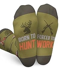 FOURSTUFF Hobby Socks for Ski, Cycling, Golf, Fishing, Soccer, Camping, Hunting, Hiking, Gaming, Book