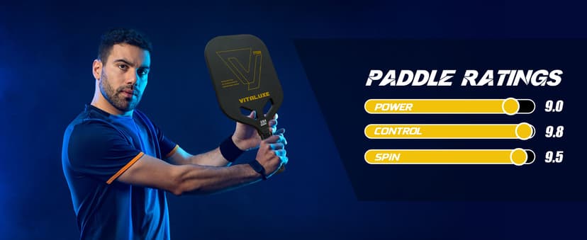 Carbon Fiber Pickleball Paddle, Edgeless T700+3K Textured Carbon Friction Surface,Thermoformed Pickleball Paddle with Aerodynamic Design Used for tournaments, Power & Control & Spin Max