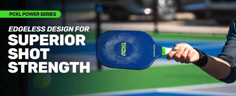 PCKL Pickleball Paddle Pro Series and Power Series | USA Pickleball Approved | Graphite Carbon Face | Edgeless Design | Choose Blue or White Pickleball Paddle