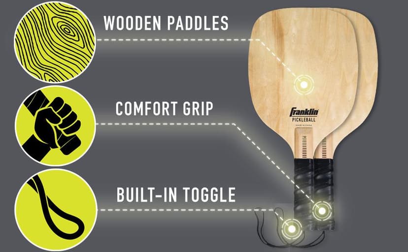 Franklin Sports Portable Outdoor Pickleball Net - Regulation Size 22' Foot Net with Travel Bag