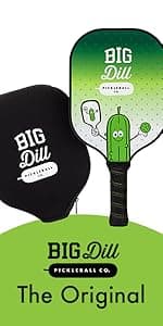 Big Dill Pickleball Superstar Pickle Ball Paddle Set of 4 Wooden Paddles — Pack of 4 Pickleball Paddles Set, 4 Pickleball Balls & Bag for Pickle Ball Rackets, Beginner Pickleball Racket Sets