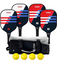 Helium Pro Carbon Fiber Pickleball Paddles - USAPA Certified - High-Spin Texture, Lightweight Honeycomb Core