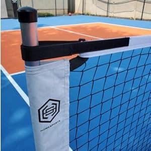 Dominator Standard Portable Pickleball Net - Heavy Duty Indoor/Outdoor Portable Regulation Pickleball Net - USAPA Compliant Net - Includes Rolling Carry Bag & Locking Wheels