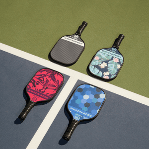 Amazin' Aces Graphite Pickleball Paddles Set - Single, 2 or 4 Paddles, Honeycomb Polymer Core with Comfy Cushion Grip - Varying Accessories Including Pickleballs, Pickleball Bag & Paddle Cover
