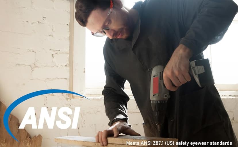 ANSI Z87.1 Fit-Upgraded Safety Glasses – Anti-Fog, UV, Impact & Scratch Resistant – Clear Wraparound for Work, Pickleball, Racquetball – No-Slip Nose Grip – 1 Pack