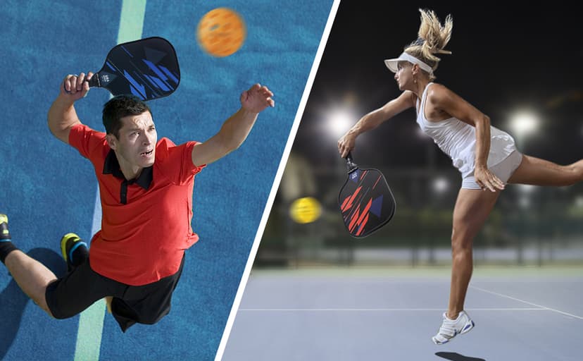 niupipo Pickleball Paddles Set of 2/4, USAPA Approved Lightweight Pickleball Rackets, Durable Fiberglass Surface with Polypropylene Honeycomb Core, Cushion Grip and Carry Bag