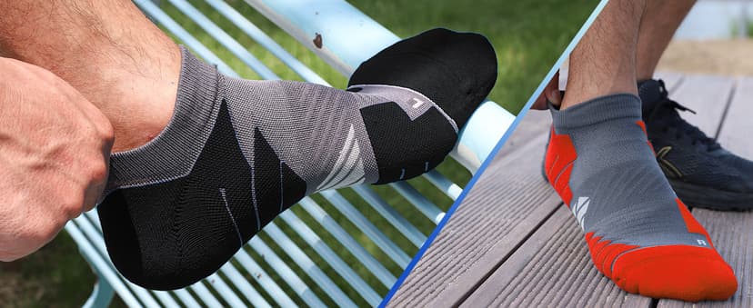 Hylaea No Show Running Athletic Anti-Blister Wicking Coolmax Socks, Seamless Anti-odor