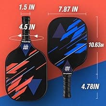 niupipo Pickleball Paddles Set of 2/4, USAPA Approved Lightweight Pickleball Rackets, Durable Fiberglass Surface with Polypropylene Honeycomb Core, Cushion Grip and Carry Bag