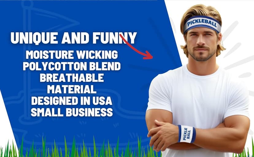 Pickle Ball Sweatbands Headband Pickleball Players Lovers Gifts for Men Women Accessories Boys and Girls Teens