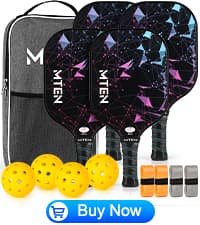 Pickleball Paddles, USAPA Approved Fiberglass Surface Pickleball Set with Pickleball Rackets, Pickleball Paddles Set for Men Women