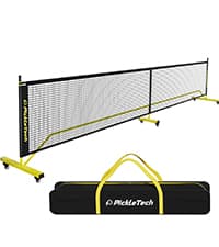 4.0 Slim Version 2in1 Portable Pickleball Nets Outdoor Game, 22ft 11ft Pickleball Net-USAPA Regulation Size-Half Court Pickle Ball Net System with Carrying Bag for Driveway
