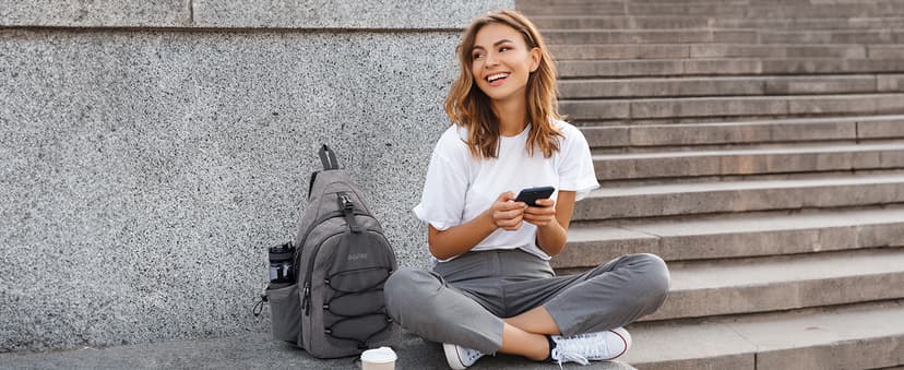 G4Free Pickleball Bag, Crossbody Sling Bag for Men Women, Pickleball Backpack, Pickle Ball Paddle Bag Gifts for Sports