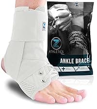 Zenith Ankle Brace, Lace Up Adjustable Support – for Running, Basketball, Injury Recovery, Sprain! Ankle Wrap for Men, Women, and Children