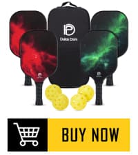 DULCE DOM Pickleball Paddles Set of 2/4 - USAPA Approved, Fiberglass Surface Pickleball Racket with 4 Indoor Outdoor Pickleball Balls and Pickleball Bag, Ideal Training Equipment Gift for Men & Women