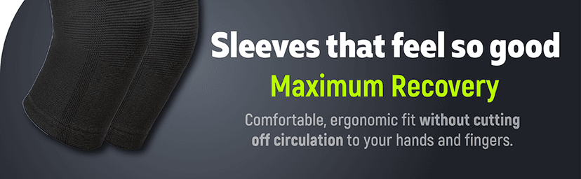 Elbow Brace Compression Sleeve (1 Pair) - Instant Arm Support Elbow Sleeves for Tendonitis, Arthritis, Bursitis, Golfers & Tennis Elbow Brace, Treatment, Workouts, Weightlifting, Pain Relief, Recovery