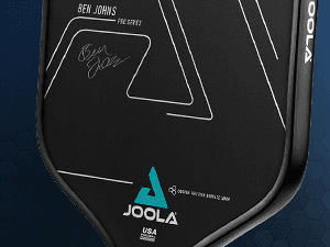 JOOLA Ben Johns Hyperion Pickleball Paddle - Carbon Surface & Sure-Grip Elongated Handle - Increased Power and Spin - Carbon Fiber Pickleball Paddle - Honeycomb Polypropylene Core - USAPA Approved