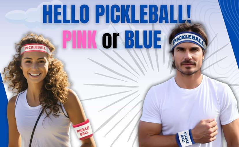 Pickle Ball Sweatbands Headband Pickleball Players Lovers Gifts for Men Women Accessories Boys and Girls Teens