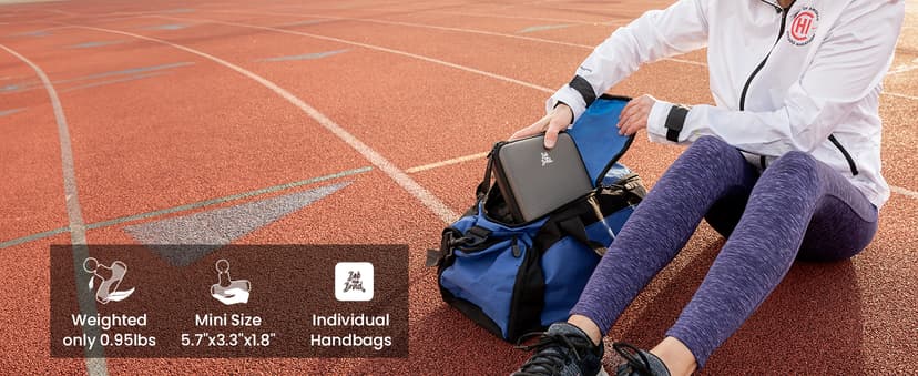 BOB AND BRAD Q2 Pro Mini Massage Gun with Heat and Cold Head,Pocket-Sized Deep Tissue Massager Gun,Portable Percussion Muscle Massager Gun, Ultra Small&Quiet Muscle Massage Gun, FSA and HSA Eligible