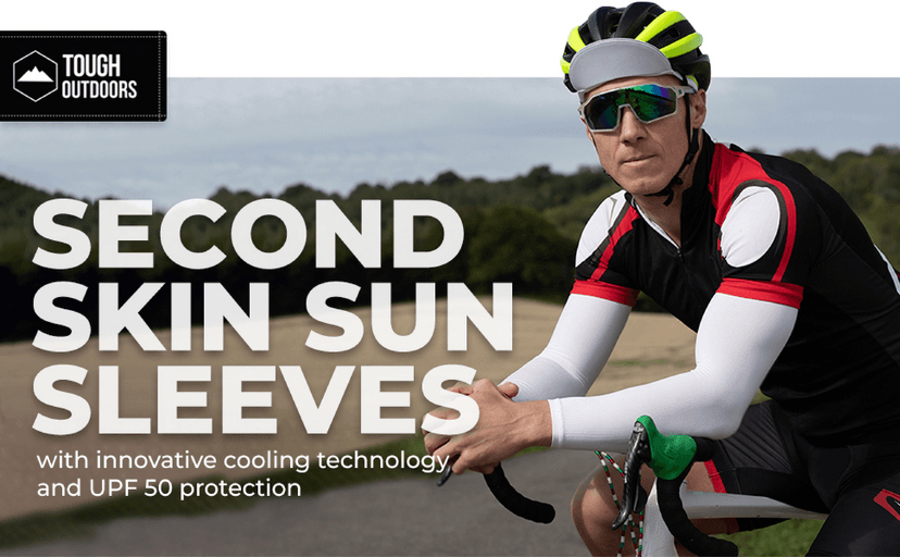 Tough Outdoors Sun Protection Sleeves - UV Arm Sleeves for Men and Women - Golf Cooling Arm Sleeves - Baseball Sun Sleeves
