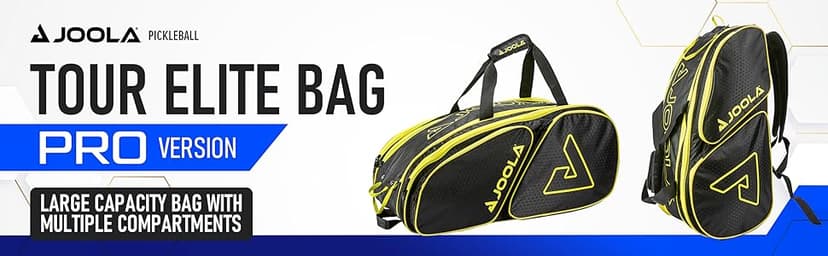 JOOLA Tour Elite Pro Pickleball Bag – Backpack & Duffle Bag for Paddles & Pickleball Accessories – Thermal Insulated Pockets Hold 4+ Paddles - Includes Fence Hook