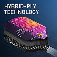JOOLA Ben Johns Hyperion Pickleball Paddle - Carbon Surface & Sure-Grip Elongated Handle - Increased Power and Spin - Carbon Fiber Pickleball Paddle - Honeycomb Polypropylene Core - USAPA Approved