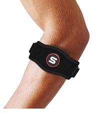 Sleeve Stars Tennis Elbow Brace for Women - Adjustable Tennis Elbow Strap, Golfers Elbow Brace for Men, Counterforce Brace for Tennis Elbow for Tendonitis Relief, Fits 9"-23" (Single/Black)