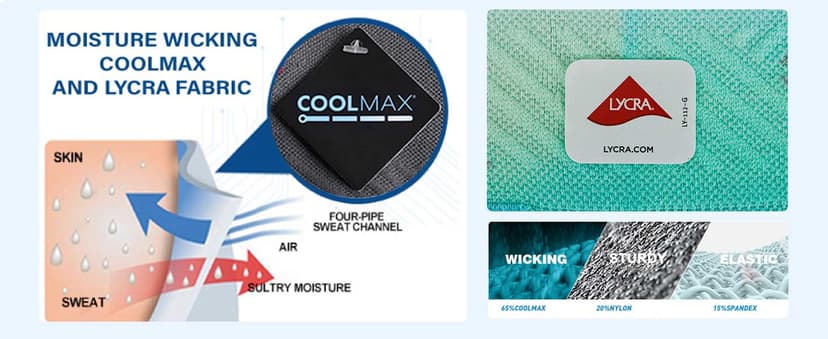 Hylaea No Show Running Athletic Anti-Blister Wicking Coolmax Socks, Seamless Anti-odor