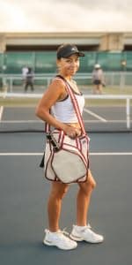 A11N SPORTS Pickleball Bag, Reversible Crossbody Sling Bag/Backpack for Women Men