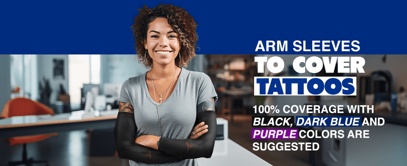 ARMORAY Arm Sleeves for Men or Women - Tattoo Cover Up - Cooling Sports Sleeve for Basketball Golf Football