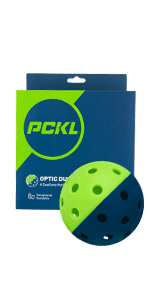 PCKL Optic Speed Pickleball Balls | Choose Indoor or Outdoor Pickleballs | USAPA Tournament Aproved | 4 Pack Crack-Resistant