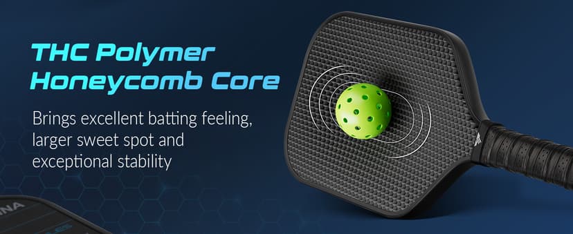 TENVINA Pickleball Paddles, Multi-Layer T700SC Textured Carbon Fiber Pickleball Paddle, 4-Types of Shapes and Thicknesses, USAPA Approved Pickle Ball Paddle, Strong Spin and Power Surface