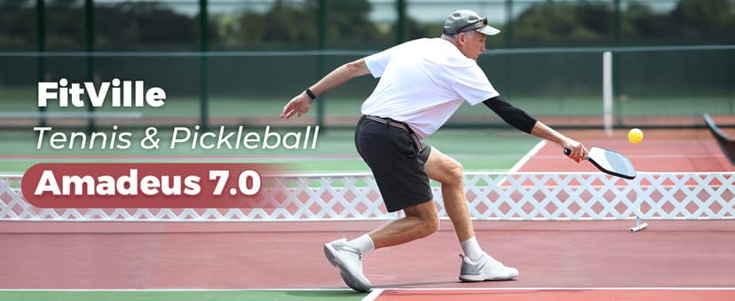 FitVille Extra Wide Pickleball Shoes for Men, All Court Tennis Sneakers Shoes with Arch Support