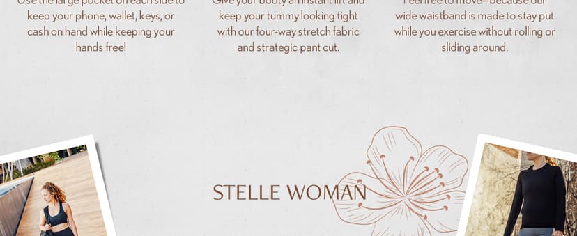 Stelle Women's Capri Yoga Pants with Pockets Essential High Waisted Legging for Workout