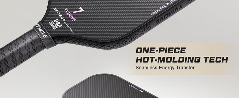 T800 Carbon Fiber Pickleball Paddles with 16mm V-Sonic IV Dynamic Core, Premium Pickle Ball Racket with Enhanced Control & Ultimate Spin, USAPA Approved