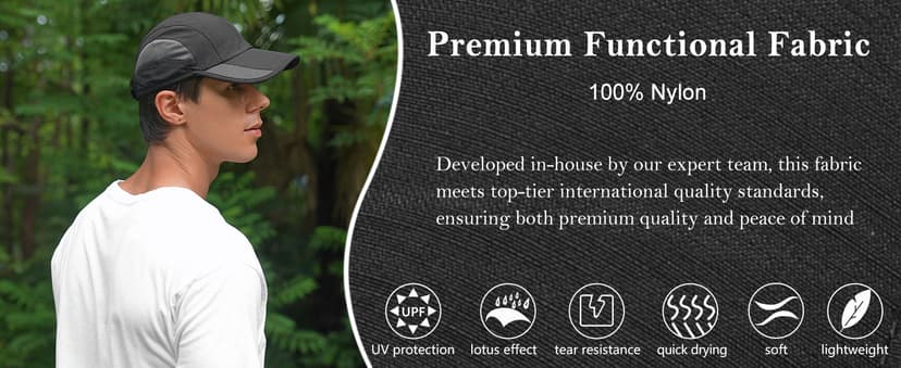 GADIEMKENSD Quick Dry Run Hat Cooling Breathable Mesh