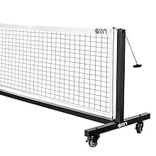 A11N SPORTS Portable Pickleball Net System, Regulation Size with Metal Frame and PE Net, Includes Carrying Bag