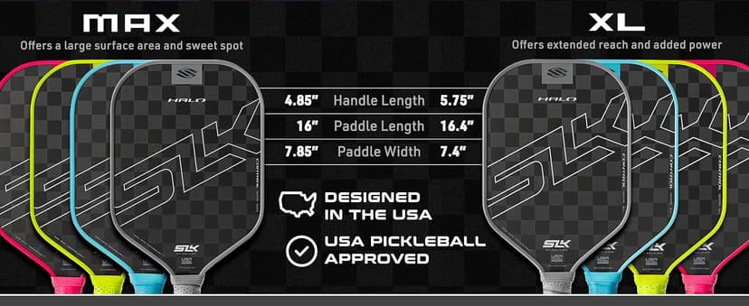 Selkirk Sport SLK Halo Raw Carbon Fiber Pickleball Paddle | Designed in The USA | Choose from The T700 Raw Carbon Fiber Power, The 18k Ultraweave Control, or The Kevlar Linkweave Thermoformed Pro