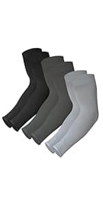 Tough Outdoors Sun Protection Sleeves - UV Arm Sleeves for Men and Women - Golf Cooling Arm Sleeves - Baseball Sun Sleeves