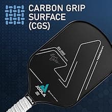 JOOLA Ben Johns Hyperion CGS Pickleball Paddle - Textured Carbon Grip Surface Technology for Spin & Control with Added Power - Polypropylene Honeycomb Core Pickleball Racket