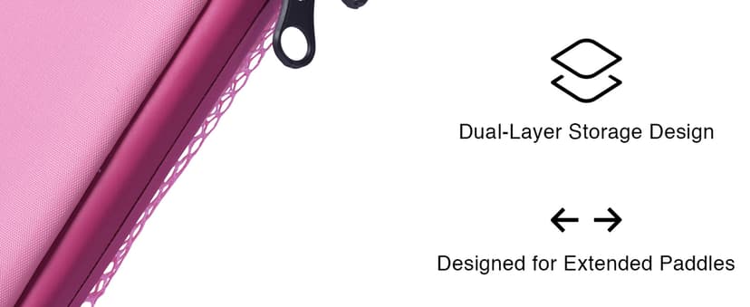 Pickleball Paddle Cover and Storage Bag With Pockets - Water Resistant Racket Sleeve for Standard & Extended Paddles