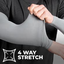 Tough Outdoors Sun Protection Sleeves - UV Arm Sleeves for Men and Women - Golf Cooling Arm Sleeves - Baseball Sun Sleeves