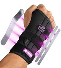 Wrist Brace with Soft Thumb Opening for Mild Carpal Tunnel Tendonitis Arthritis Sprains (Not for Thumb), Compression Hand Brace for Women Men, Wrist Support Strap for Sports Work Typing Sleeping