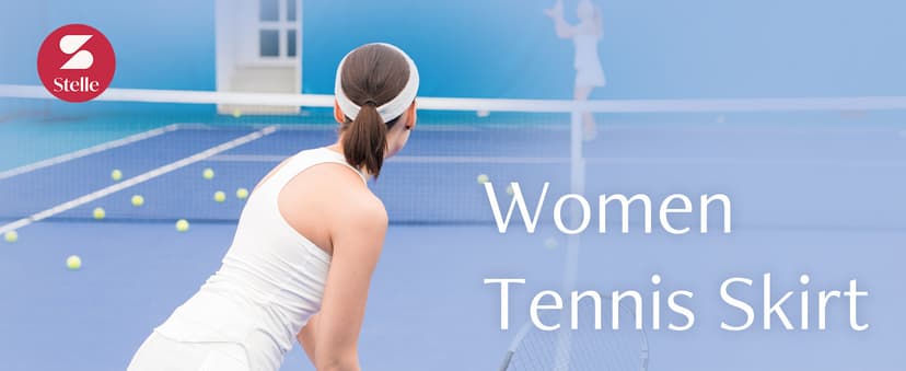 Stelle Women Tennis Skirt Golf Skorts Athletic High Waisted with Pockets Inner Shorts Sport Workout Pleated Pickleball