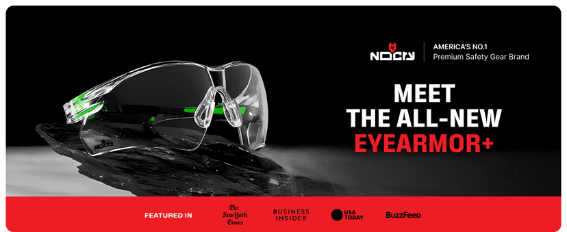 NoCry Clear Safety Glasses for Men and Women with Anti-Fog and Scratch Resistant Wrap Around Lenses, Adjustable Temples and Nose Pads — ANSI Z87 Certified Protective Eyewear with 100% UV Shielding