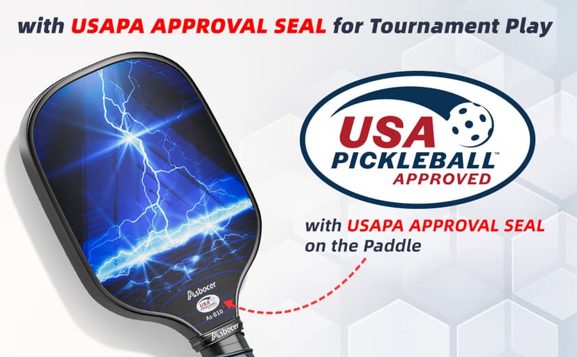 Pickleball Paddles, USAPA Approved Pickleball Paddles Set of 2, Fiberglass Surface Pickleball Set, 4 Pickleball Balls, 2 Cooling Towels, Pickleball Bag, Pickleball Paddle Gifts for Men Women