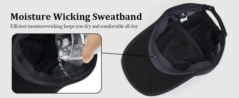 GADIEMKENSD Quick Dry Run Hat Cooling Breathable Mesh