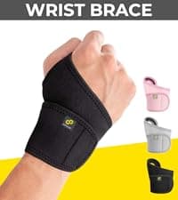 Bracoo 2 Pack Ankle Brace Compression Sleeve for Women & Men, Adjustable Ankle Support Strap for Sprained, Plantar Fasciitis, Pain Relief, Injury Recovery, Running, Workout, GYM, FS60