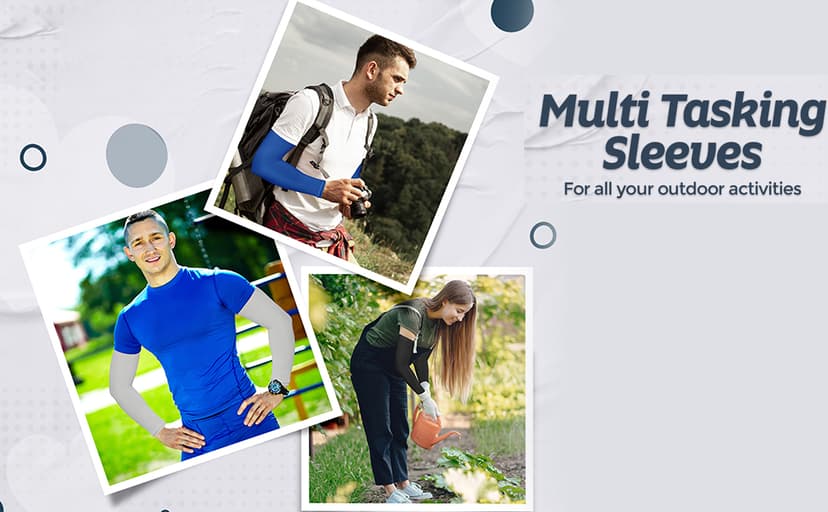 KUHNMARVIN 2 Pairs Arm Sleeves Compression UV Protection Cooling Sun Sleeves Tattoo Cover Up Basketball Arm Sleeves Football