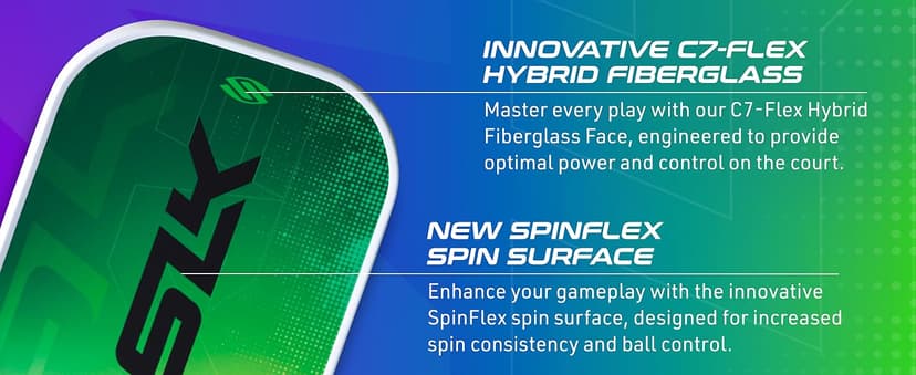 SLK Latitude 2.0 Pickleball Paddle | G4 Graphite Pickleball Paddle Face | Rev-Core+ Technology with SpinFlex Surface | Redesigned for Performance and Control